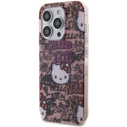 Hello Kitty IML Tags Graffiti dėklas iPhone 14 Pro - rožinis