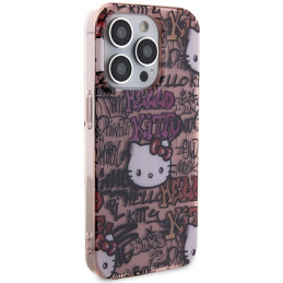 Hello Kitty IML Tags Graffiti dėklas iPhone 14 Pro - rožinis