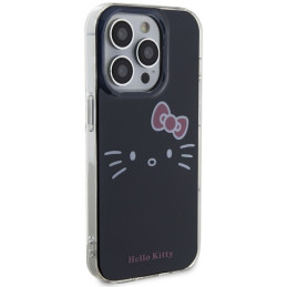 Hello Kitty IML Kitty Face dėklas iPhone 14 Pro - juodas