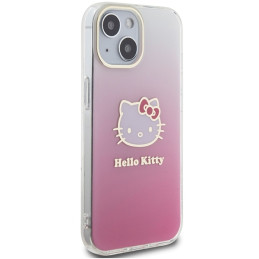 Hello Kitty IML Gradient Electrop Kitty Head dėklas iPhone 15 - rožinis
