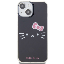 Hello Kitty IML Kitty Face dėklas iPhone 15 - juodas