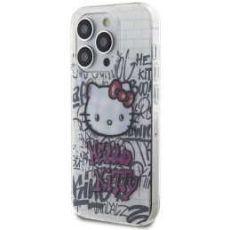 Hello Kitty IML Kitty On Bricks Graffiti dėklas, skirtas iPhone 15 Pro Max - baltas