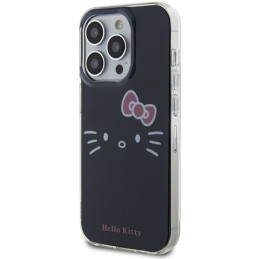 Hello Kitty IML Kitty Face dėklas, skirtas iPhone 15 Pro Max - juodas