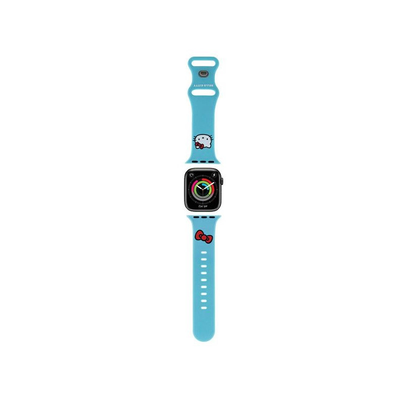 Hello Kitty silikoninis Kitty galvos dirželis skirtas Apple Watch 38/ 40/ 41mm – mėlynas