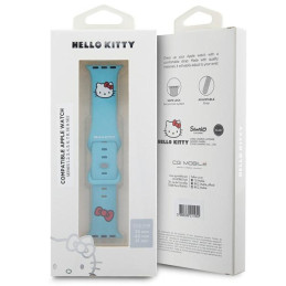 Hello Kitty silikoninis Kitty galvos dirželis skirtas Apple Watch 38/ 40/ 41mm – mėlynas