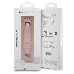 Hello Kitty silikoninis Kitty galvos dirželis Apple Watch 38/ 40/ 41mm - rožinis