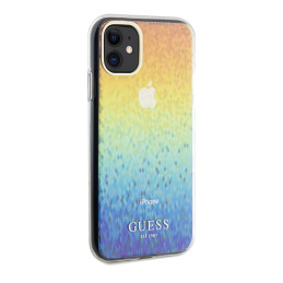 Guess IML Faceted Mirror Disco Iridescent dėklas, skirtas iPhone 11 / Xr - daugiaspalvis