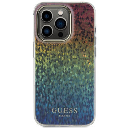 Guess IML Faceted Mirror Disco Iridescent dėklas, skirtas iPhone 14 Pro Max – įvairiaspalvis