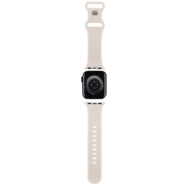 Hello Kitty Silicone Tags Graffiti dirželis Apple Watch 38/ 40/ 41mm - smėlio spalvos