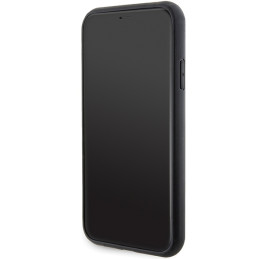 Karl Lagerfeld Gripstand Saffiano Karl&Choupette Pins dėklas, skirtas iPhone 11 / Xr - juodas