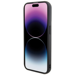Karl Lagerfeld Gripstand Saffiano Karl&Choupette Pins dėklas, skirtas iPhone 13 Pro / 13 - juodas