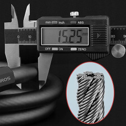 Rockbros RKS507-1BK dviračio spyna su kombinacija 1,8 m - juoda