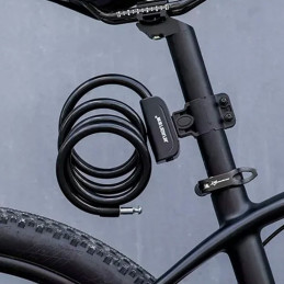Rockbros RKS515-BK dviračio spyna su 1,1 m raktu - juoda