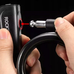 Rockbros RKS515-BK dviračio spyna su 1,1 m raktu - juoda
