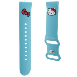 Hello Kitty silikoninis Kitty galvos dirželis universalus 22mm - mėlynas