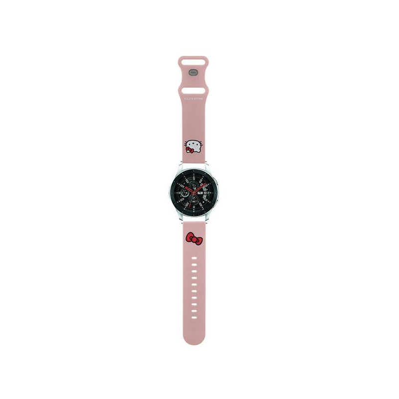 Hello Kitty silikoninis Kitty galvos dirželis universalus 22mm - rožinis