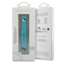 Hello Kitty silikoninis Kitty galvos dirželis universalus 20mm - mėlynas