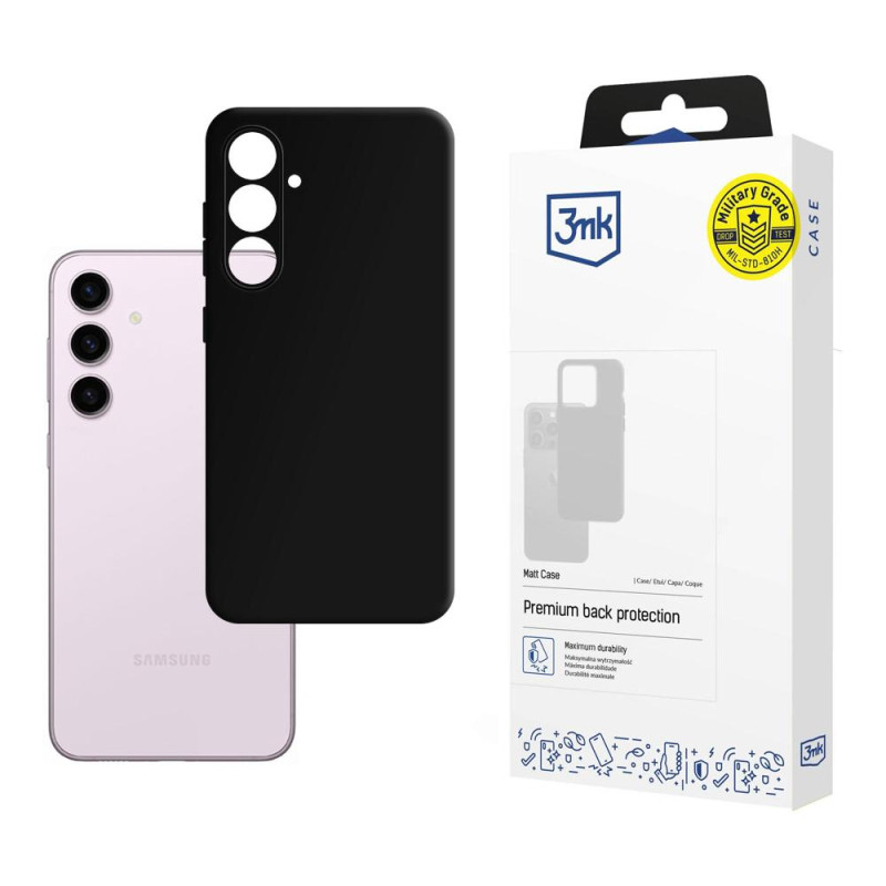 3mk matinis dėklas, skirtas Samsung Galaxy S24+ – juodas