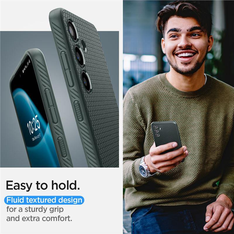 Spigen Liquid Air dėklas, skirtas Samsung Galaxy S24+ - tamsiai žalias
