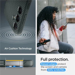 Spigen Liquid Air dėklas, skirtas Samsung Galaxy S24+ - tamsiai žalias