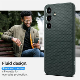 Spigen Liquid Air dėklas, skirtas Samsung Galaxy S24+ - tamsiai žalias