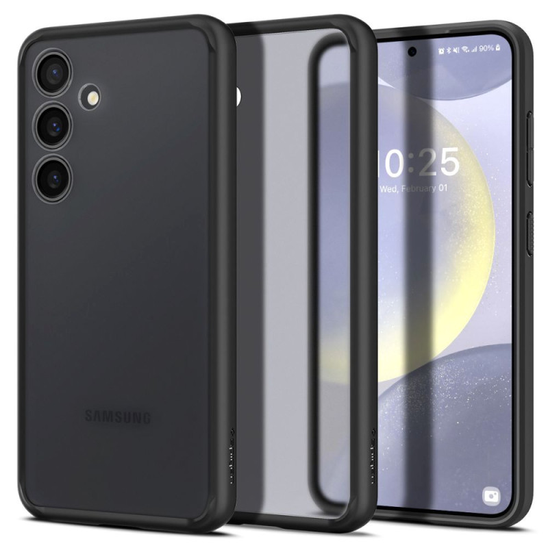 Spigen Ultra Hybrid dėklas, skirtas Samsung Galaxy S24+ - skaidrus ir juodas