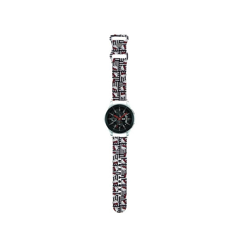 Hello Kitty silikoninės galvutės ir juostelės universalios 22mm - juodos