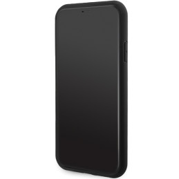 Guess 4G Triangle Metal Logo dėklas, skirtas iPhone 11 / XR - juodas
