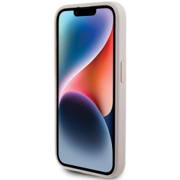 Guess 4G Stripe Collection dėklas iPhone 15 Pro - rožinis