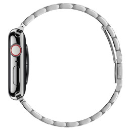 Spigen Modern Fit apyrankė, skirta Apple Watch 4/ 5/ 6/ 7/ 8/ 9/ SE/ Ultra (42/ 44/ 45/ 49 mm) – sidabrinė