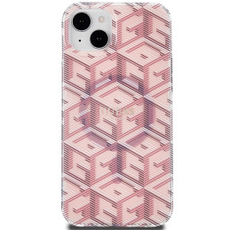 Guess IML GCube MagSafe dėklas iPhone 15 Plus / 14 Plus - rožinis