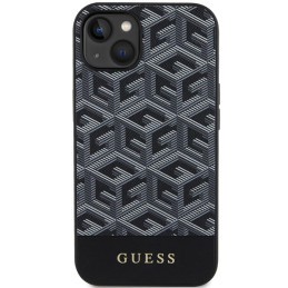 Guess GCube Stripes MagSafe dėklas, skirtas iPhone 15 / 14 / 13 - juodas