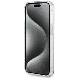 Guess IML GCube MagSafe dėklas, skirtas iPhone 15 / 14 / 13 - juodas