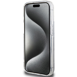 Guess IML GCube MagSafe dėklas, skirtas iPhone 15 Pro Max - juodas