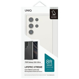 UNIQ LifePro Xtreme dėklas, skirtas Samsung Galaxy S24 Ultra - skaidrus