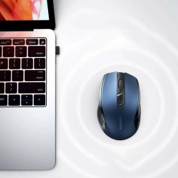 Ugreen MU006 belaidė optinė pelė USB 2.4GHz / Bluetooth 5.0 4000 DPI – mėlyna