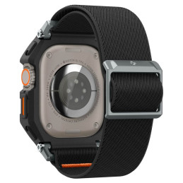Spigen Lite Fit Pro dėklas su dirželiu, skirtas Apple Watch Ultra 1/ 2 (49 mm) - matinė juoda