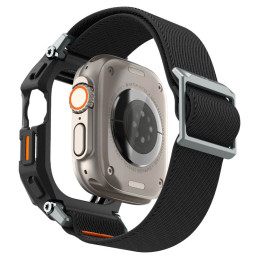 Spigen Lite Fit Pro dėklas su dirželiu, skirtas Apple Watch Ultra 1/ 2 (49 mm) - matinė juoda