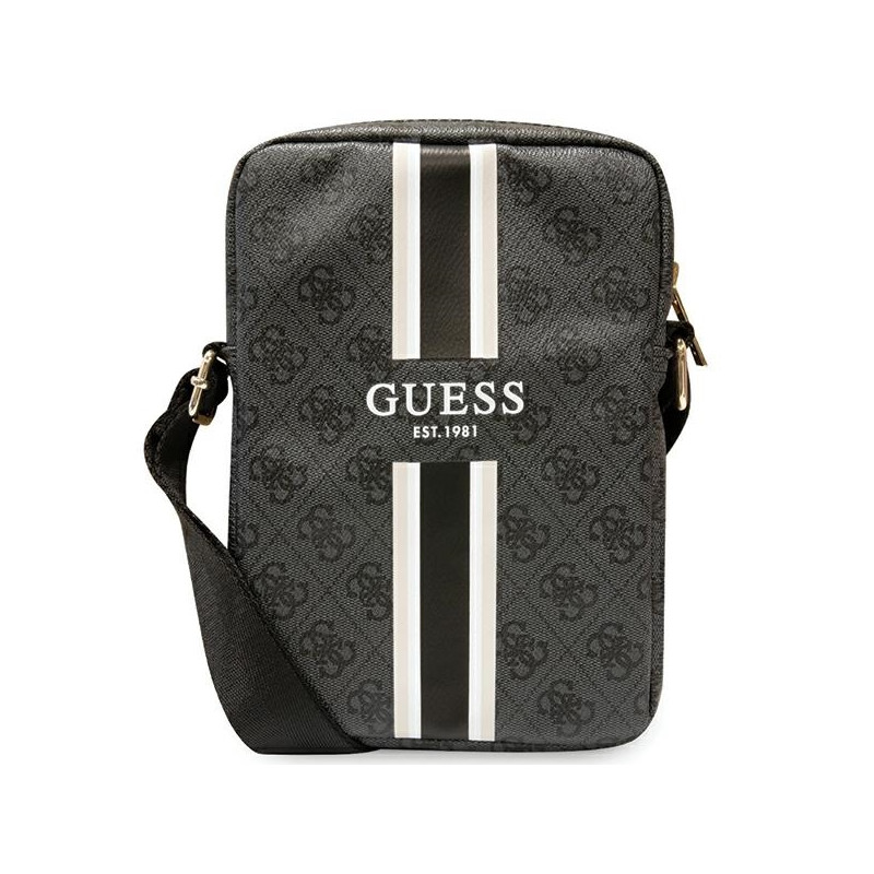 Guess 4G Stripes krepšys 8" planšetiniam kompiuteriui - juodas