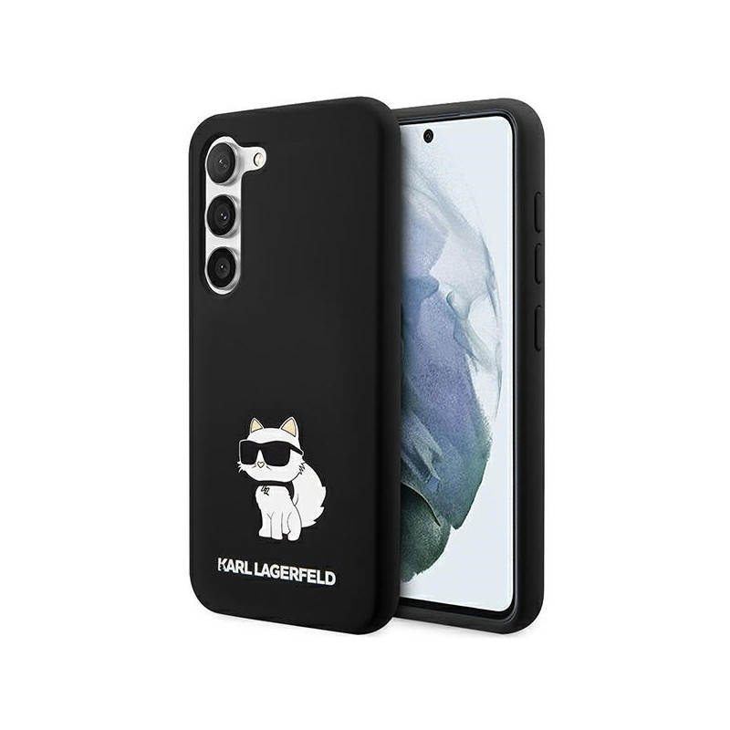 Karl Lagerfeld Silicone Choupette dėklas Samsung Galaxy S24+ - juodas