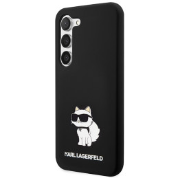 Karl Lagerfeld Silicone Choupette dėklas Samsung Galaxy S24+ - juodas