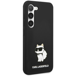 Karl Lagerfeld Silicone Choupette dėklas Samsung Galaxy S24+ - juodas