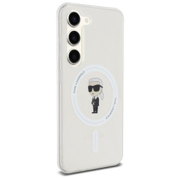 Karl Lagerfeld IML Ikonik MagSafe dėklas Samsung Galaxy S23 - skaidrus