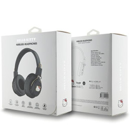 Hello Kitty Metal Logo Bluetooth ant ausinės ausinės – juodos
