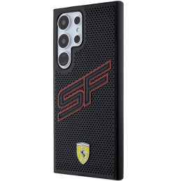 Ferrari Big SF Perforuotas dėklas, skirtas Samsung Galaxy S24 Ultra - juodas