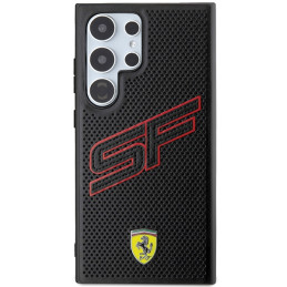 Ferrari Big SF Perforuotas dėklas, skirtas Samsung Galaxy S24 Ultra - juodas