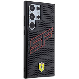Ferrari Big SF Perforuotas dėklas, skirtas Samsung Galaxy S24 Ultra - juodas