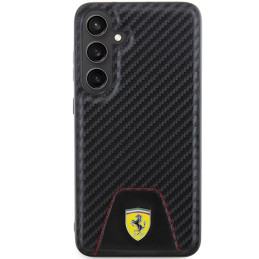 Ferrari anglies dygsniuotas dugnas, skirtas Samsung Galaxy S24+ - juodas