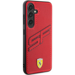 Ferrari Big SF Perforuotas dėklas, skirtas Samsung Galaxy S24+ - raudonas