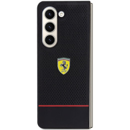 Ferrari Perforated Line dėklas, skirtas Samsung Galaxy Z Fold 5 - juodas